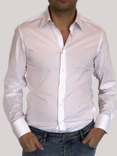 CamiciaLes Hommes in Cotone da Uomo colore Bianco Uomo Abbigliamento da Camicie da Camicie eleganti 