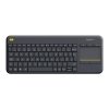 Klawiatura bezprzewodowa Logitech K400 Plus Wireless Touch układ angielski czarna