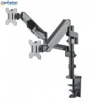 Uchwyt biurkowy Manhattan 17&quot;-32&quot;, 2x8kg 2 monitory, spężyna gazowa