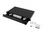 Przełącznica światłowodowa Lanberg 24xSC Duplex / 24xLC Quad RACK 19&quot; 1U Czarna + akcesoria