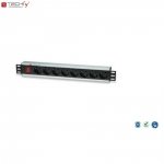 Listwa zasilająca Rack19&quot; TechlyPro 8 gniazd 3m czarna