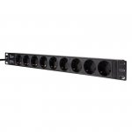 Listwa zasilająca LogiLink do szaf PDU9C03 19&quot; 16A PDU 9x Schuko 2m czarna