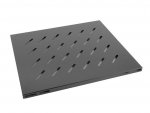Półka do szaf 19&quot; 800mm czarna Lanberg (1U/465x515mm udźwig do 120kg, montaż 4-punktowy)