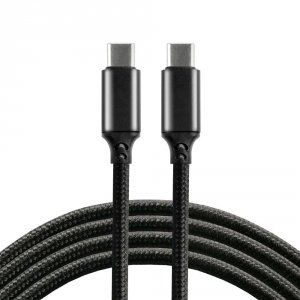 Kabel USB-C PD everActive CBB-1PD5 1m Power Delivery 5A z obsługą szybkiego ładowania 100W czarny