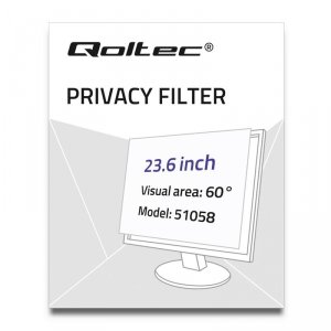 Filtr prywatyzujący RODO Qoltec 23.6&quot; (16:9)