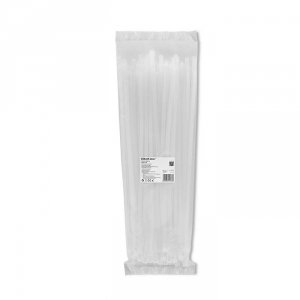 Opaski zaciskowe Qoltec wielorazowe/trytytki | 7.2*400mm | Nylon UV | Białe