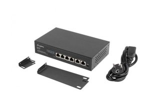 Switch niezarządzalny Lanberg 4x 100Mb PoE+/2x 100Mb Rack 10&quot;/19&quot; Fast Ethernet 60W