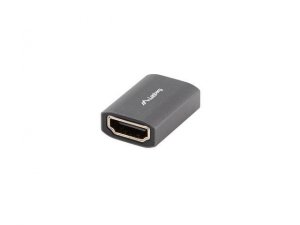 Adapter Lanberg HDMI(F)-&gt;HDMI(F) 8K beczka srebrna aluminium