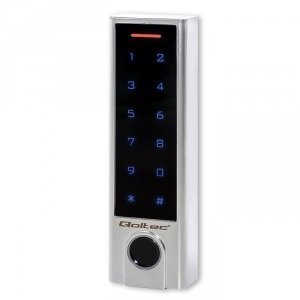Zamek szyfrowy Qoltec PROTEUS z czytnikiem linii papilarnych | RFID | kod | karta | brelok | dzwonek | IP68 | EM
