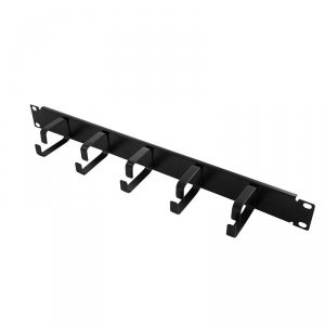 Organizer kabli LogiLink OR101B Rack 19&quot; 1U, stalowy, czarny
