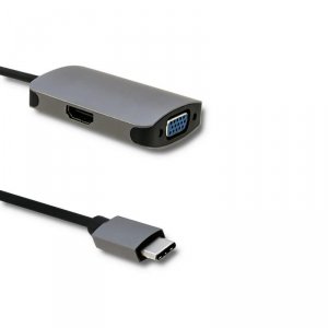 Kabel adapter Qoltec USB 3.1 C / HDMI | VGA