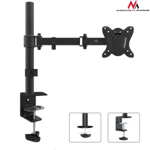 Uchwyt biurkowy do monitora Maclean MC-690N 13-27&quot; 8kg czarny VESA 75x75 oraz 100x100