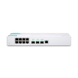 Switch niezarządzalny QNAP QSW-308-1C 8x 1GbE  2x 10GbE SFP+ 1x 10GbE SFP+/RJ-45 combo Biały