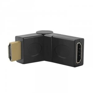 Przejściówka Qoltec HDMI męska / HDMI żeńska (kątowy/obrotowy)