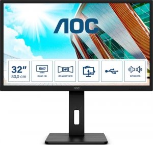 Monitor AOC 31,5&quot; Q32P2 2xHDMI DP 4xUSB 3.1 głośniki