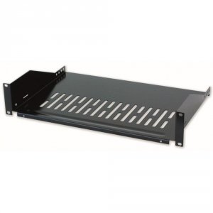 Półka do szafy 19&quot; Intellinet 400mm 2U perforowana, czarna