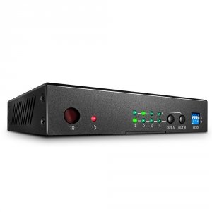 Switch HDMI LINDY 4x2 HDMI 18G Matrix czarny