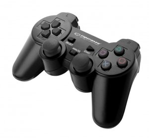 OUTLET: Gamepad PS3/PC USB Esperanza &quot;Trooper&quot; czarny - USZ OPAK