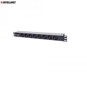 Listwa zasilająca Intellinet Rackowa 19&quot; 1U, 8 gniazd (Schuko) H-DPR08K15