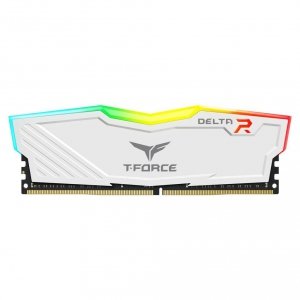Pamięć DDR4 Team Group T-FORCE Delta RGB 32GB (1x32GB) 3200MHz CL16 1,35V Biała
