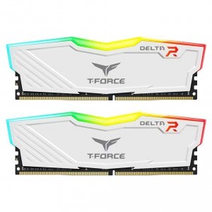 Pamięć DDR4 Team Group T-FORCE Delta RGB 64GB (2x32GB) 3200MHz CL16 1,35V Biała