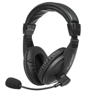 Słuchawki z mikrofonem Audiocore AC862, nauszne, USB plug&amp;play, dł. kabla 1,5m do pracy zdalnej