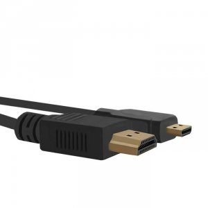 Kabel Qoltec HDMI | Micro HDMI | High speed | 4K | 30Hz |GOLD | 1m