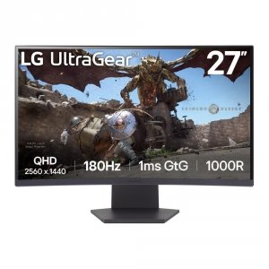 Monitor LG 27&quot; UltraGear 27GS60QC-B VA WQHD 180Hz 2xHDMI DP