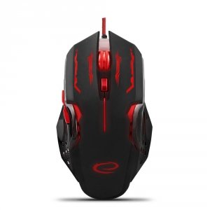 Mysz przewodowa Esperanza MX403 Apache optyczna Gaming 6D USB czerwono-czarna