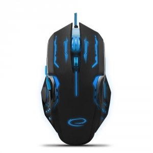Mysz przewodowa Esperanza MX403 Apache optyczna Gaming 6D USB niebiesko-czarna