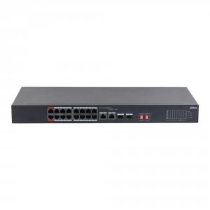 Switch niezarządzalny Dahua S3218-16ET-135 16x10/100M 2x10/100/1000M PoE 2xSFP Combo