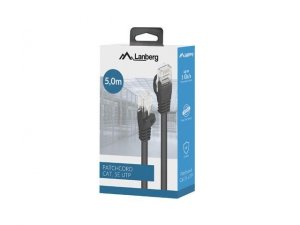OUTLET: Patchcord Lanberg UTP kat.5e 5m czarny box fluke passed - OTW OPAK