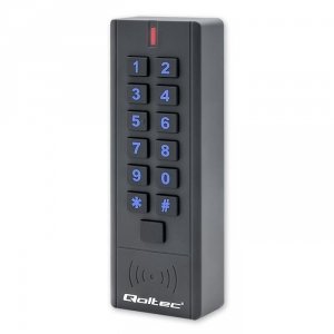 Zamek szyfrowy Qoltec HYPERION z czytnikiem RFID | kod | karta | brelok | IP68 | EM