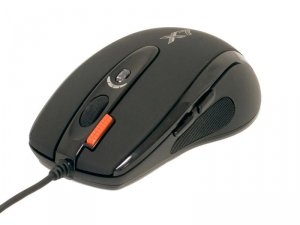 OUTLET: Mysz przewodowa A4Tech EVO XGame Opto Oscar X710 optyczna Gaming USB czarna - OTW OPAK