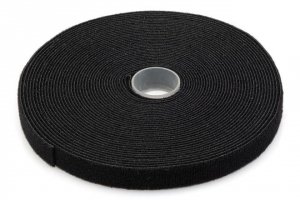 Taśma rzepowa DIGITUS 10m/15mm (rolka) czarna