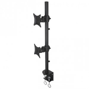 Uchwyt biurkowy Techly 13&quot;-27&quot;, 2x10kg na 2 monitory regulowany