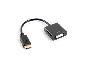 OUTLET: Kabel adapter Lanberg AD-0007-BK DisplayPort (M) -> DVI-D (F)(24+5) Dual Link - OTW OPAK