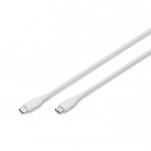 Kabel zasilający DIGITUS silikonowy USB-C - USB-C, USB 2.0 60W, 2m biały