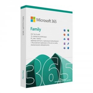 OUTLET: Oprogramowanie Microsoft 365 Family PL P10 1Y 6Users Win/Mac Medialess Box - USZ OPAK