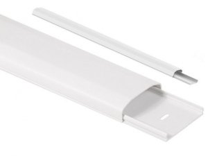 Listwa maskująca do kabli Maclean MC-695 W 60x20x750mm plastik systemowa