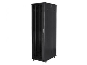 Szafa instalacyjna Rack stojąca 19&quot; 47U 800x1000 czarna Lanberg (flat pack)