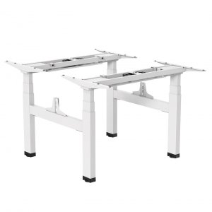 Biurko elektryczne podwójne regulacja wys. Ergo Office ER-404W, max wys 128cm, max 125kg x2, bez blatu, do pracy stojąco siedzącej