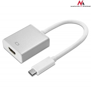 Kabel adapter Maclean MCTV-841 USB 3.1 Typ C (M) -&gt; HDMI 1.4 (F)