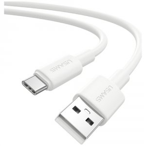 Kabel USB Usams U90 USB-A/USB-C 1m 3A biały