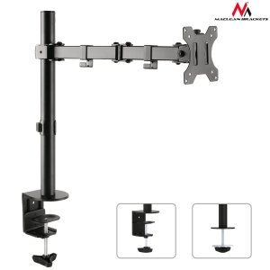 Uchwyt biurkowy do monitora Maclean MC-753 13-32&quot; 8kg czarny VESA 75x75 oraz 100x100