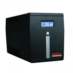 Zasilacz awaryjny UPS Lestar MCL-1500u Line-Interactive 1500VA/900W AVR LCD 6xIEC USB RJ-45 Black