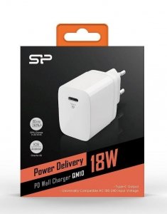 Ładowarka sieciowa Silicon Power Boost Charger QM10 3A (18W) USB-C + Kabel USB-C --&gt; Lightning