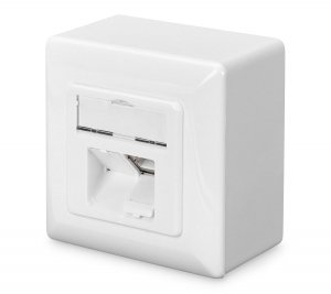 Gniazdo natynkowe DIGITUS 2x RJ45 ekranowane  kat. 6