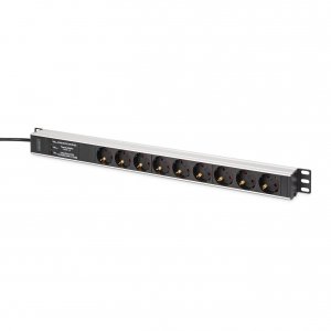 Listwa zasilająca DIGITUS PDU Rack (620mm) z zab. przeciwprzepięciowym