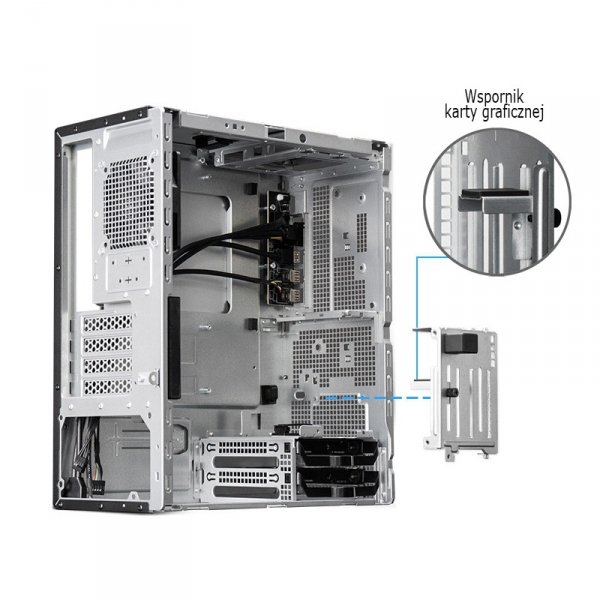 Obudowa Chieftec Seria Uni BS-20B-OP mATX bez okna bez zasilacza